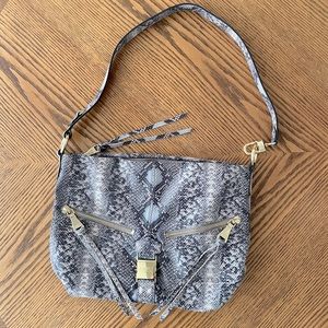 Like New! Aimee Kestenberg Bag - Purple Snake Print